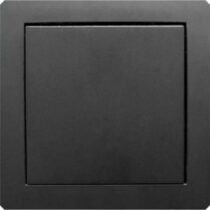 Prepínač single black mat 12DWP-1