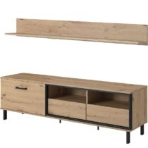 TV stolík + Polička Nest  C Dub Artisan/antracit